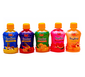 Frufru fruit drink Ghadco distribution company kano (Zobo, Mango, Blackcurrant, Water mellon, Pinneapple, mixed fruit, orange, ginger, Peach and Tamarind)